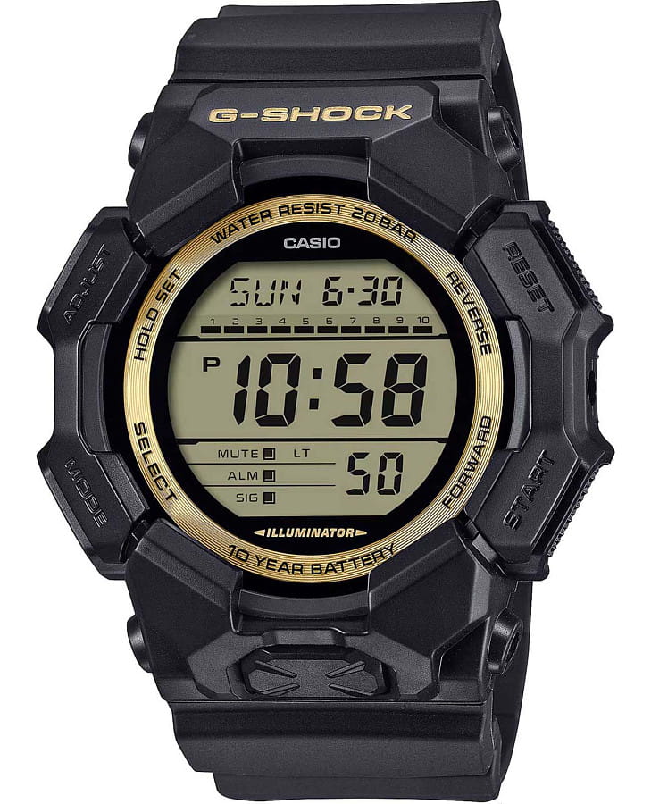 Часы Casio G-Shock GD-010GB-1A9 — мужские, зеленый