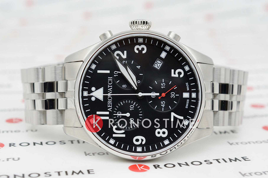 Часы Aerowatch 79990 AA03 M — кварцевые, металл сталь
