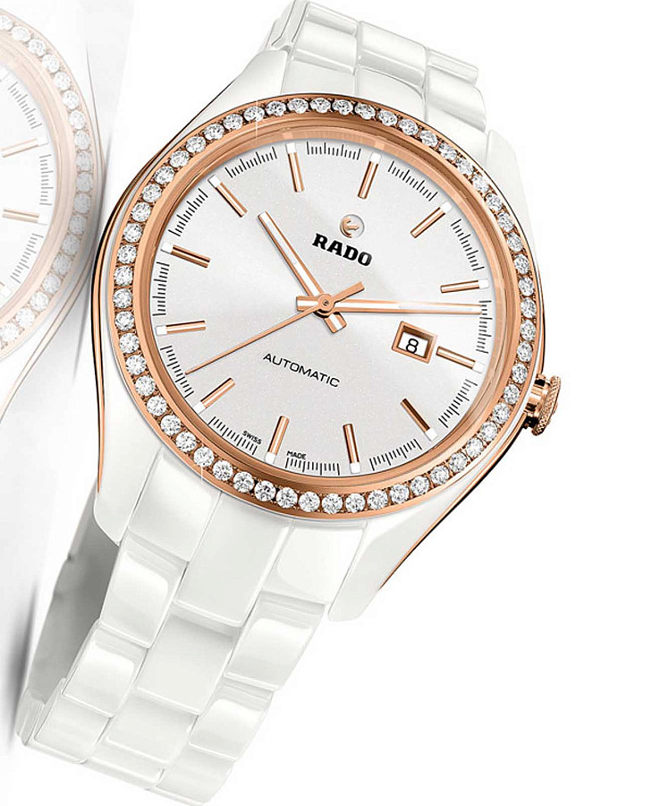 Часы Rado Hyperchrome Automatic Diamonds R32524012 — механические, керамика металл сталь