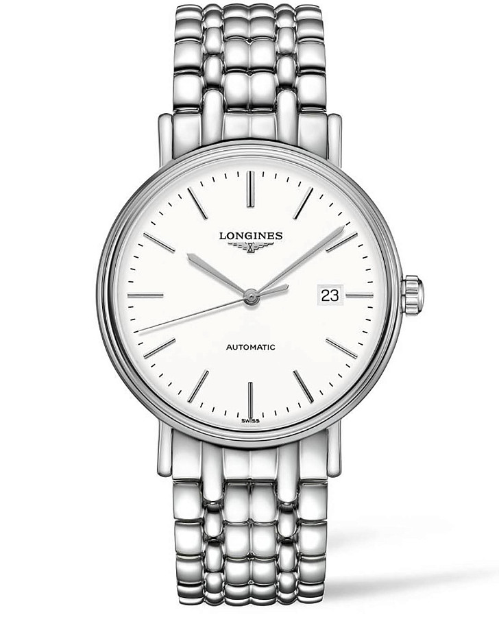 Часы Longines Presence L4.922.4.12.6 — мужские, белый