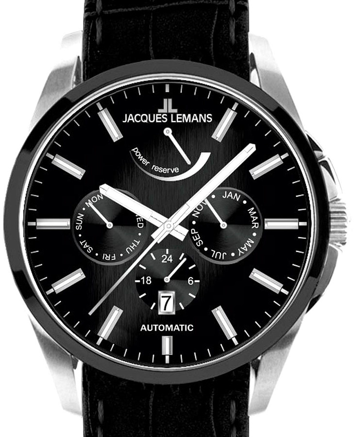 Часы Jacques Lemans Derby 1-2204M — механические, сталь металл
