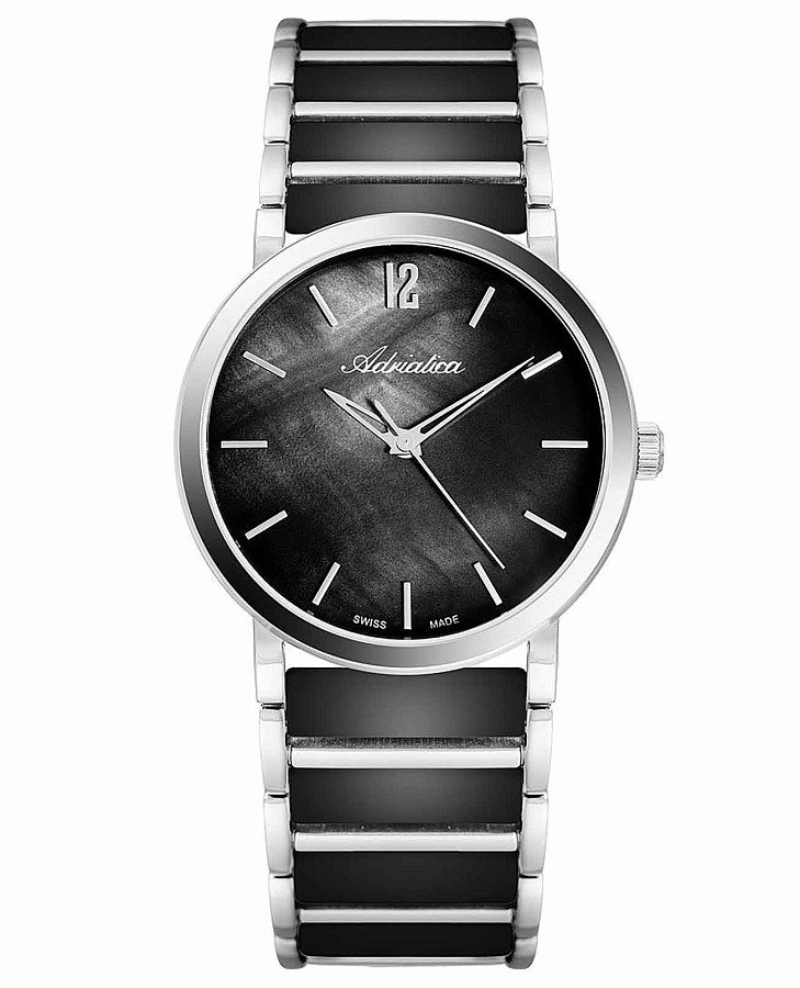 Часы Adriatica Ceramic A3721.E15MQ — женские, перламутровый