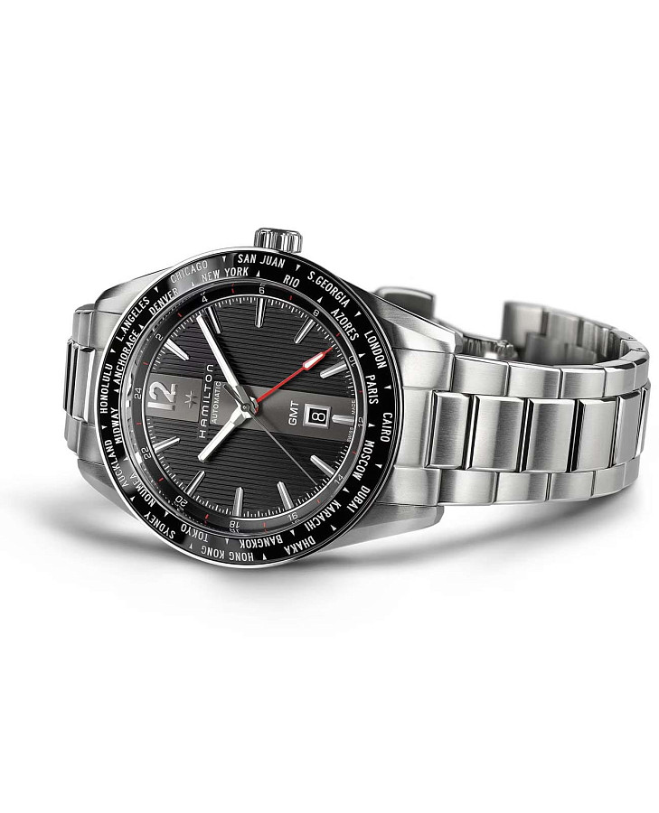 Часы Hamilton Broadway GMT Limited Edition H43725131 — сталь металл, Швейцария
