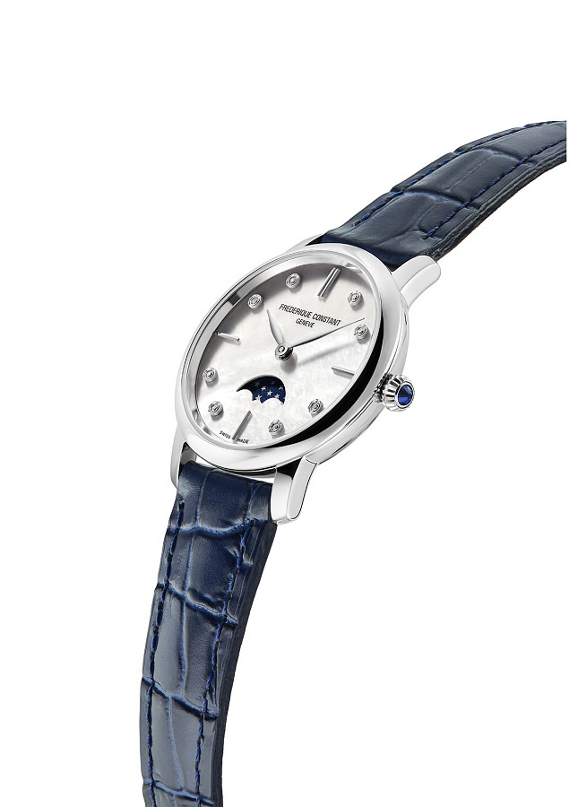 Часы Frederique Constant Slimline Ladies Moonphase FC-206MPWD1S6 — металл сталь, Швейцария