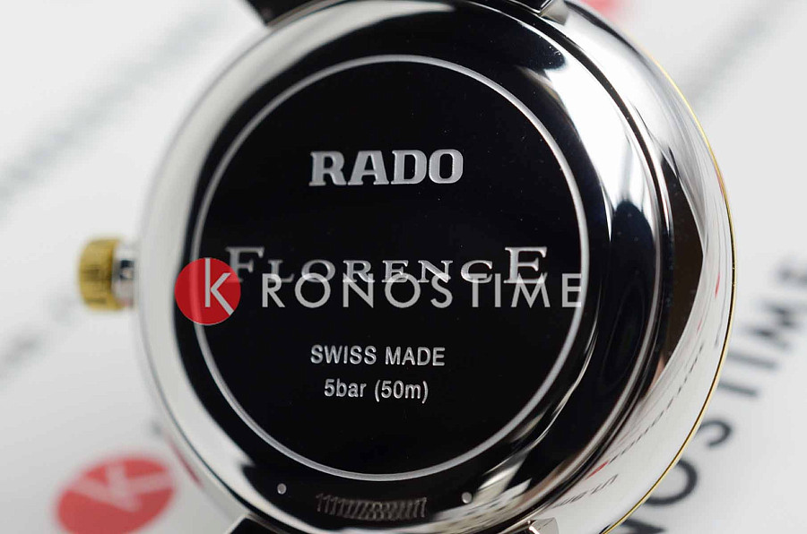 Часы Rado Florence Diamonds R48913743 — женские, нержавеющая сталь с pvd-покрытием