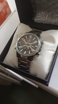 Фото покупателя: Японские наручные часы Casio Edifice ECB-2000D-1ADF (ECB-2000D-1A) с хронографом