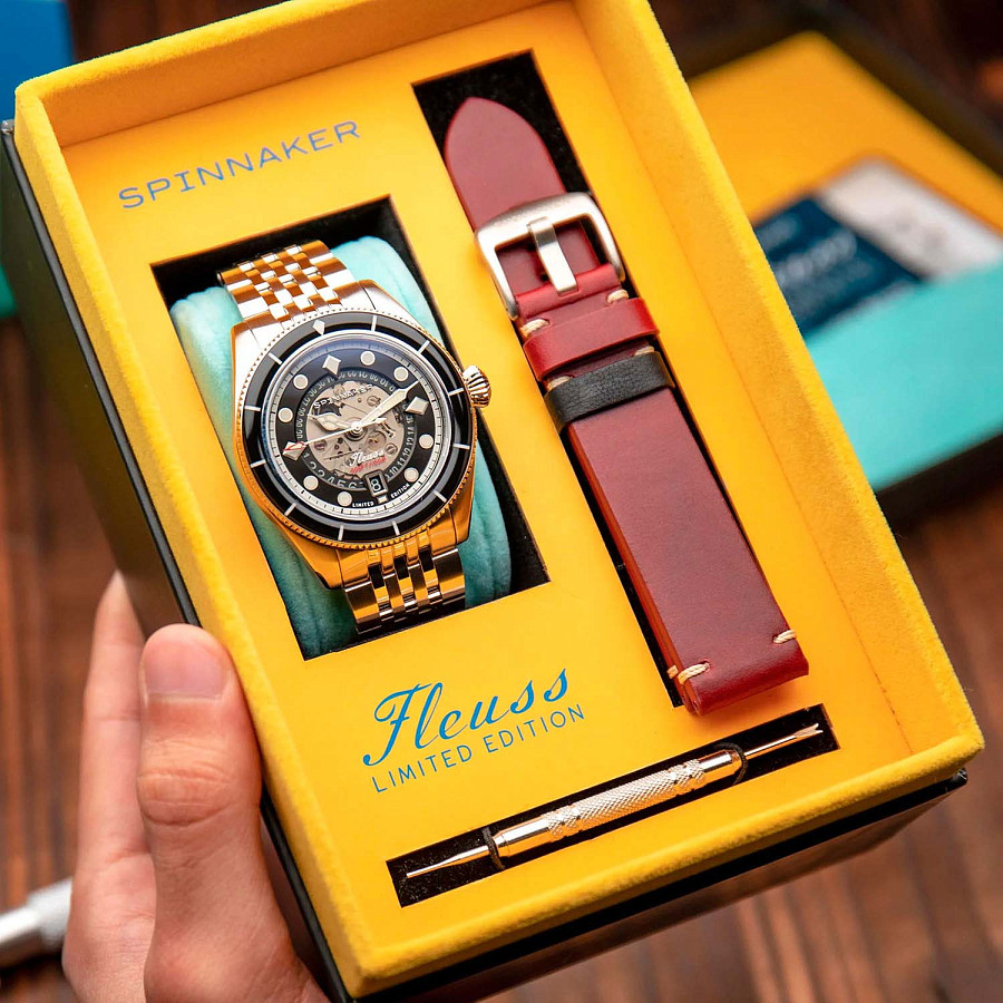 Часы Spinnaker Fleuss SP-5116-11 — механические, металл сталь