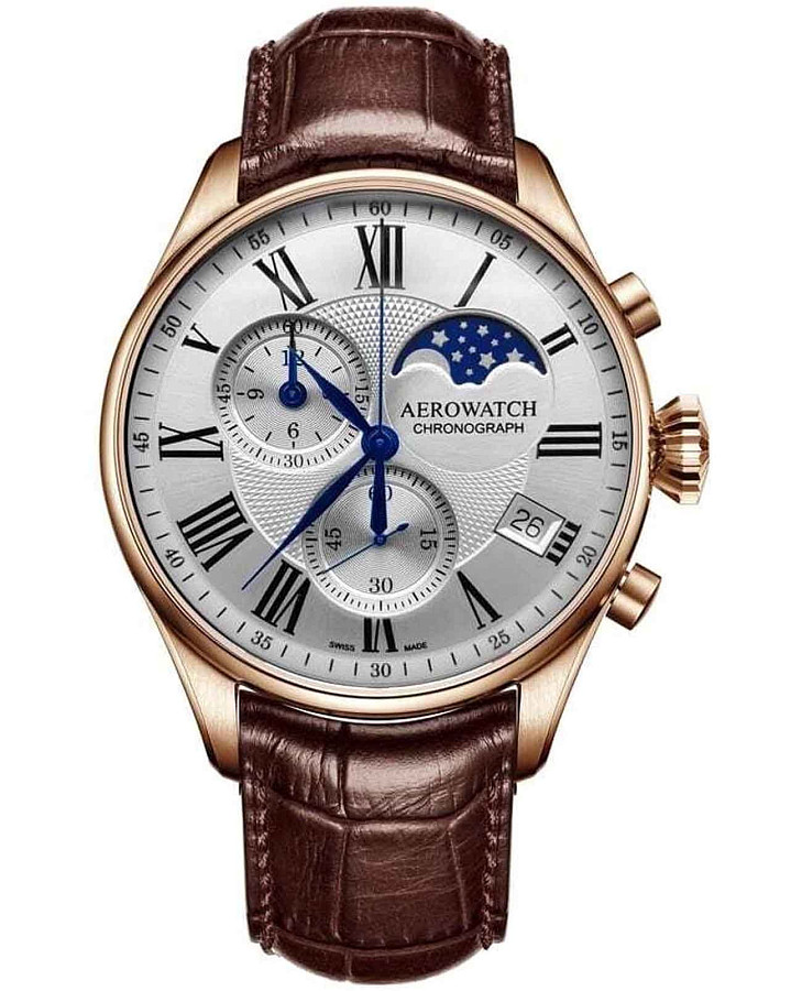 Часы Aerowatch Les Grandes Classiques 78990 RO03 — мужские, серебристый