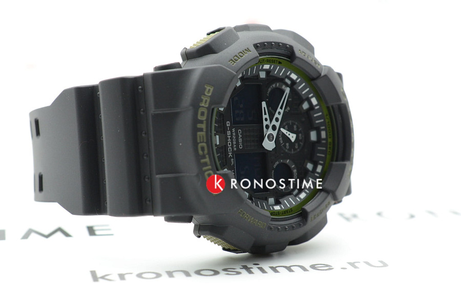 Часы Casio G-Shock GA-100L-1A — электронные, пластик