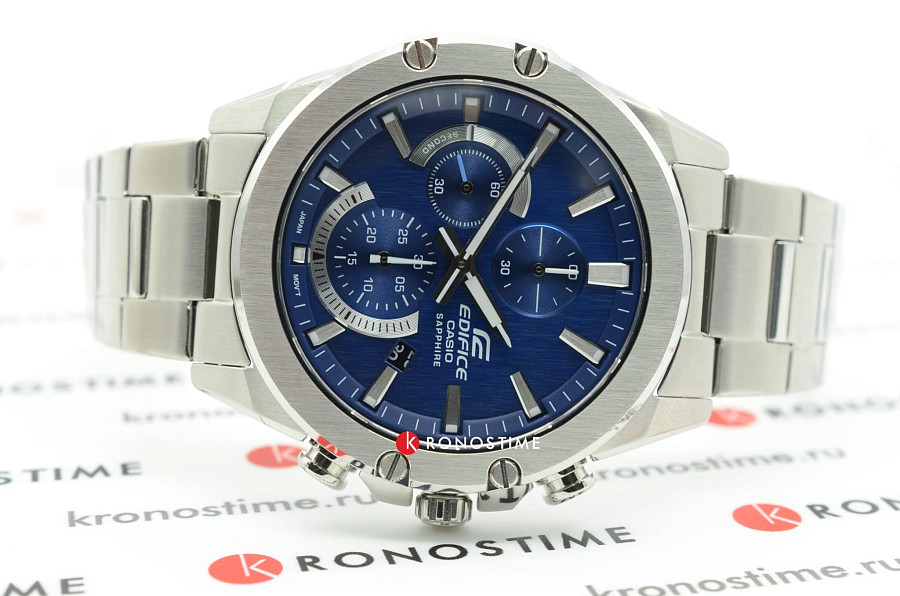 Часы Casio Edifice EFR-S567D-2AVUDF (EFR-S567D-2A) — синий, сталь металл