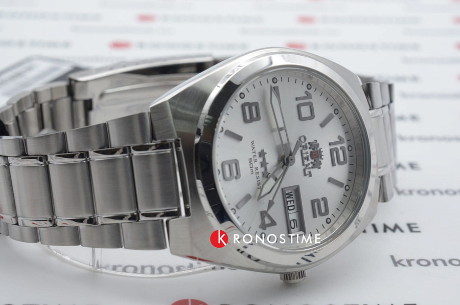 Часы Orient 3 Stars AB08003W — механические, сталь металл