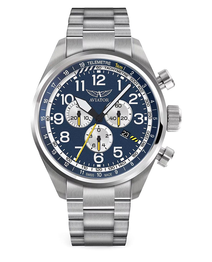 Часы Aviator Airacobra P45 Chrono V.2.25.0.170.5 — мужские, синий