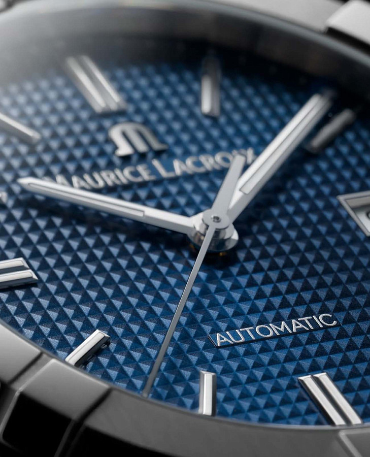Часы Maurice Lacroix Aikon Automatic AI6008-SS002-430-2 — синий, металл сталь