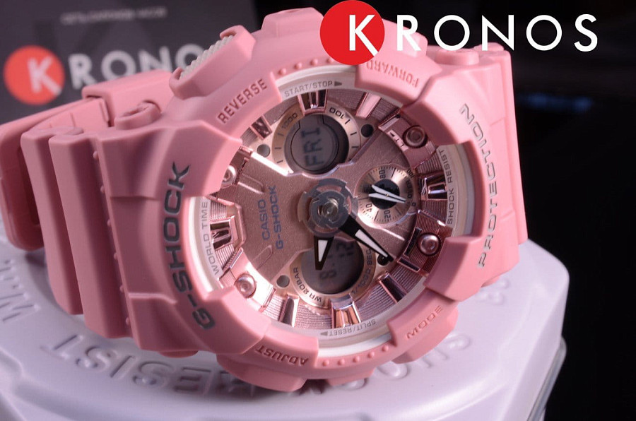 Часы Casio G-Shock GMA-S120DP-4A — женские, электронные