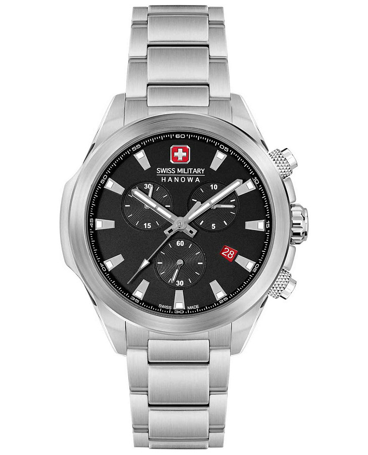Часы Swiss Military Hanowa Chiroptera SMWGI0001901 — мужские, черный