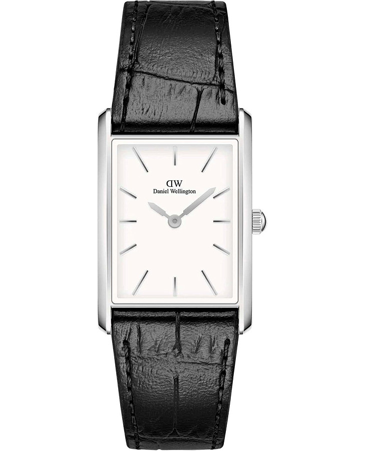 Часы Daniel Wellington Bound Black Crocodile Silver DW00100697 — женские, белый