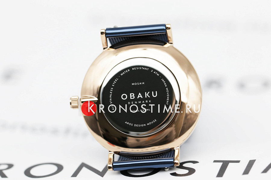 Часы Obaku Mesh V268LXVLML — женские, сталь с ip покрытием