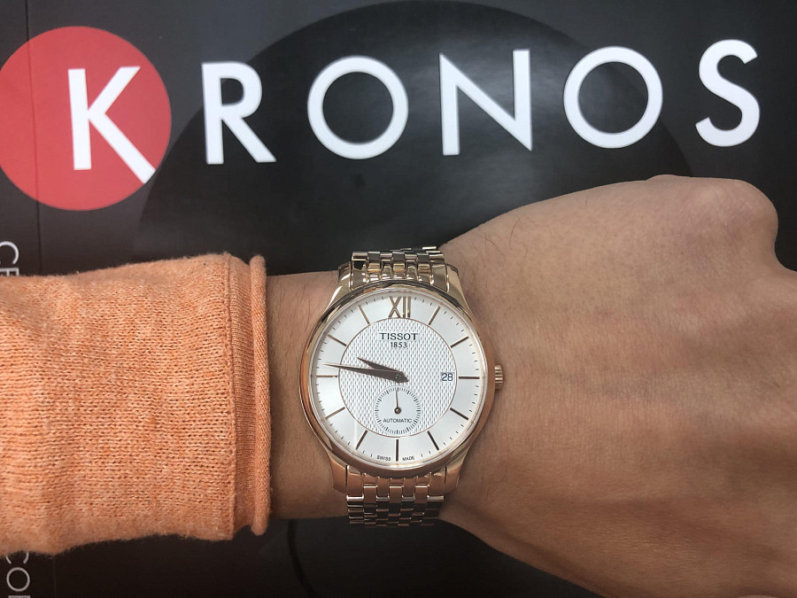 Часы Tissot Tradition Automatic Small Second T063.428.33.038.00 — белый, механические