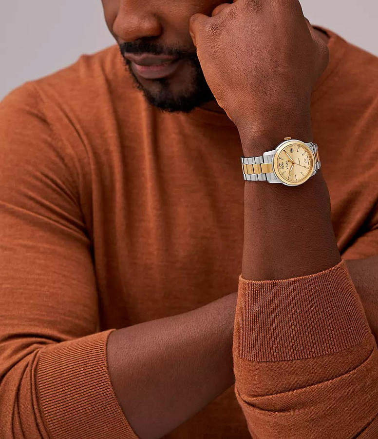Часы Fossil Heritage ME3228 — механические, металл сталь