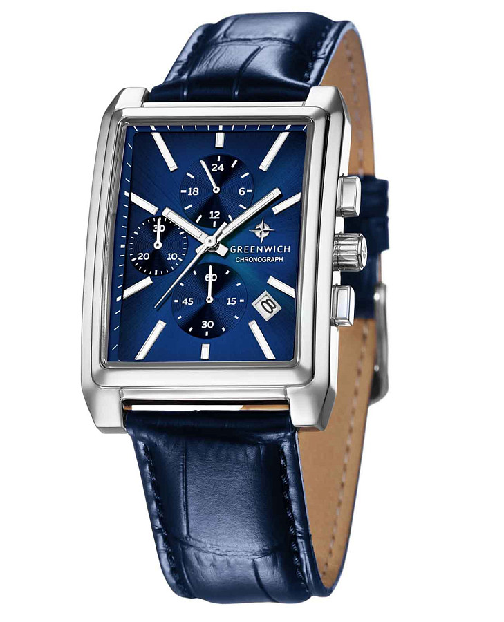 Часы Greenwich Galeon Chrono GW 553.16.16 — мужские, кожаный