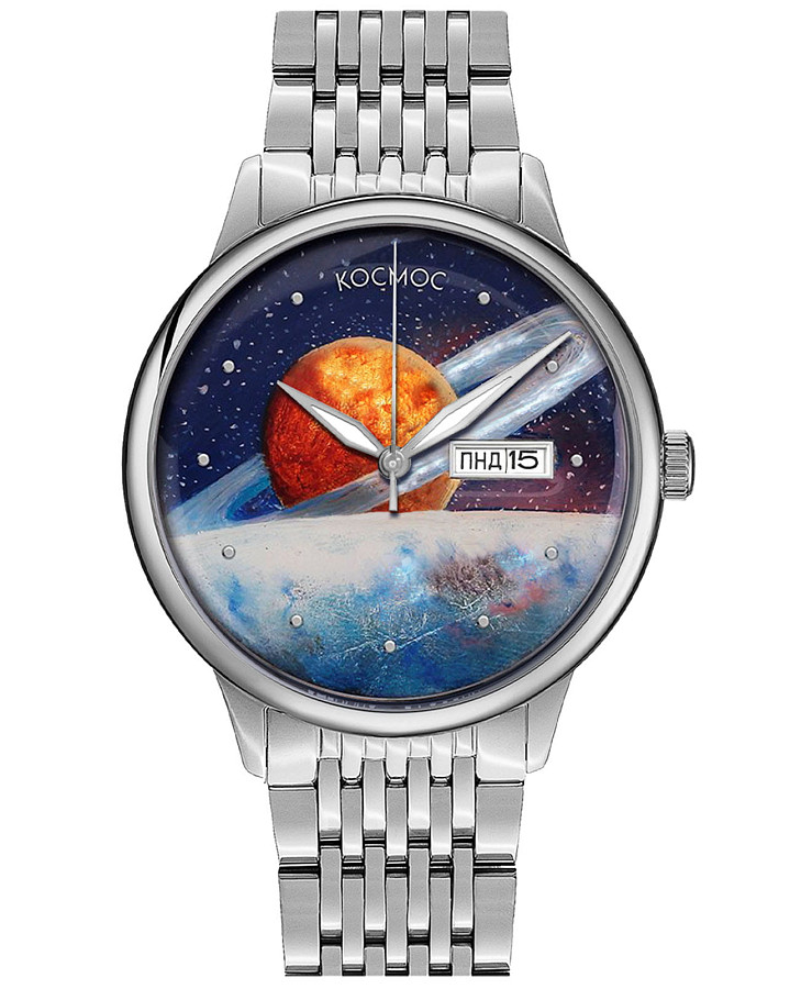 Часы Космос K 043.10 - Сатурн — мужские, цветной