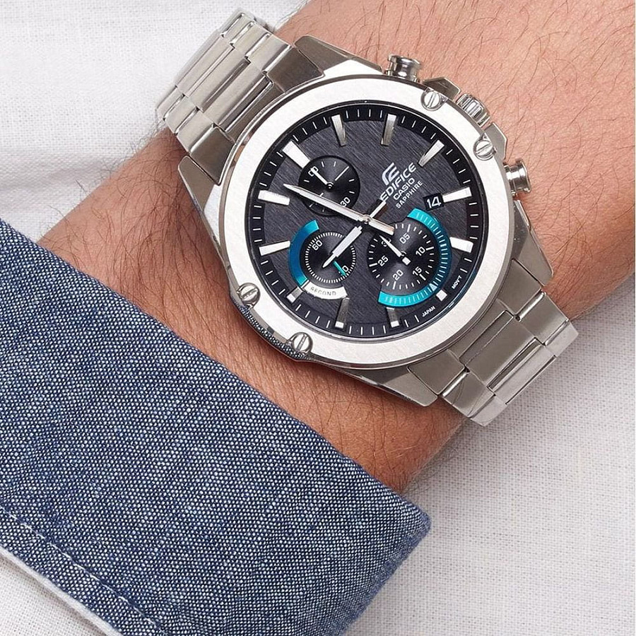 Часы Casio Edifice EFR-S567D-1AVUDF (EFR-S567D-1A) — кварцевые, сталь металл