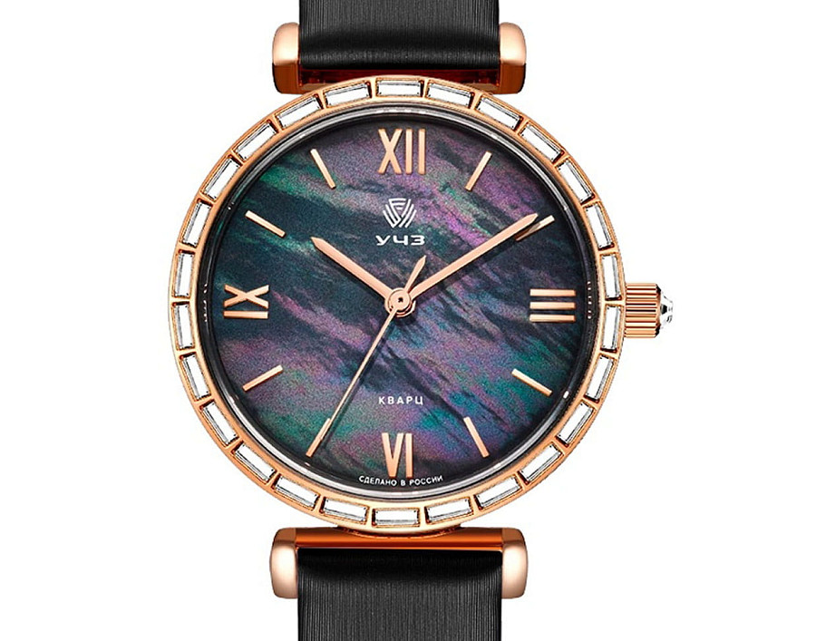 Часы УЧЗ Spectr 3018L-2 — кварцевые, латунь