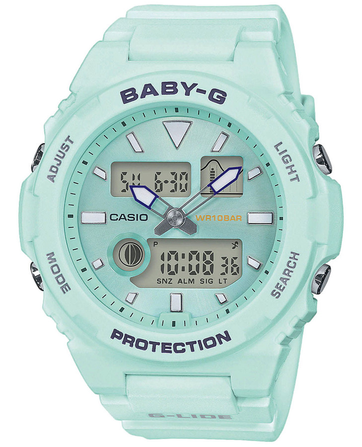 Часы Casio Baby-G G-Lide BAX-100-3A — женские, зеленый
