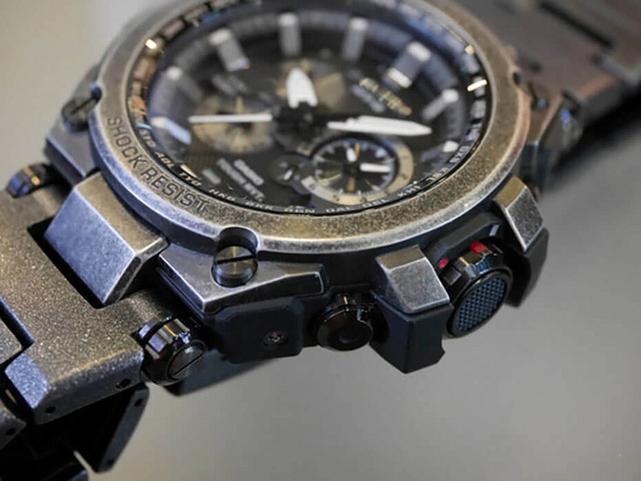 Часы Casio G-Shock Premium MTG-S1000V-1AER — сталь с ip покрытием + пластик, мужские