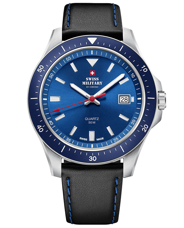 Часы Swiss Military by Chrono SM34082.05 — мужские, синий