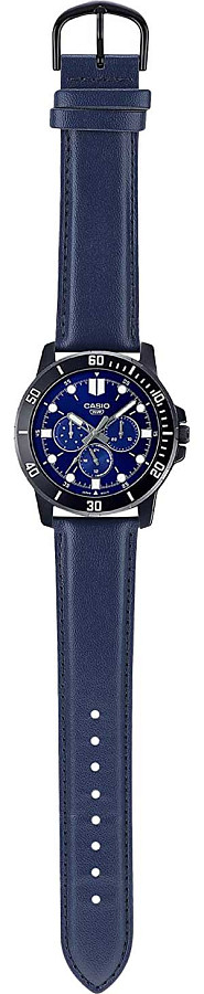 Часы Casio Collection MTP-VD300BL-2E — кожаный, мужские