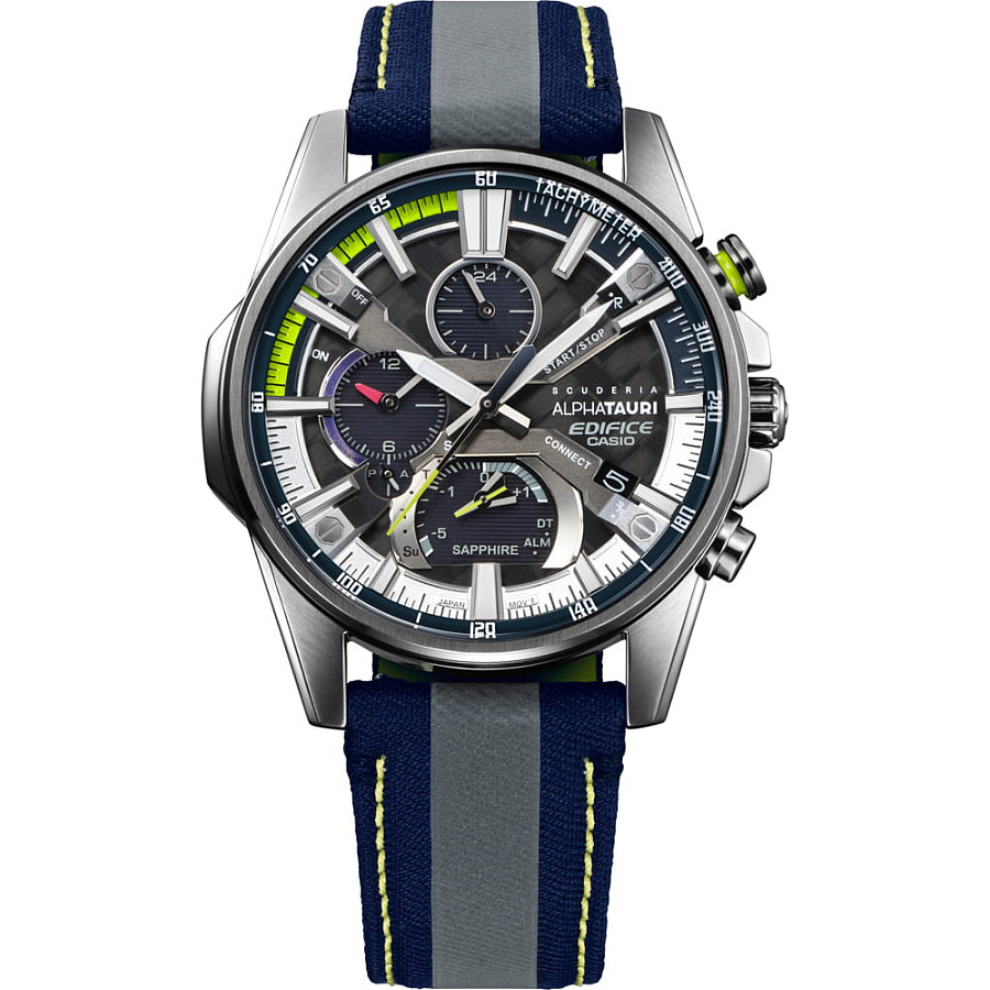 Часы Casio Edifice Scuderia Alpha Tauri Limited Edition EQB-1200AT-1A — мужские, двухцветный