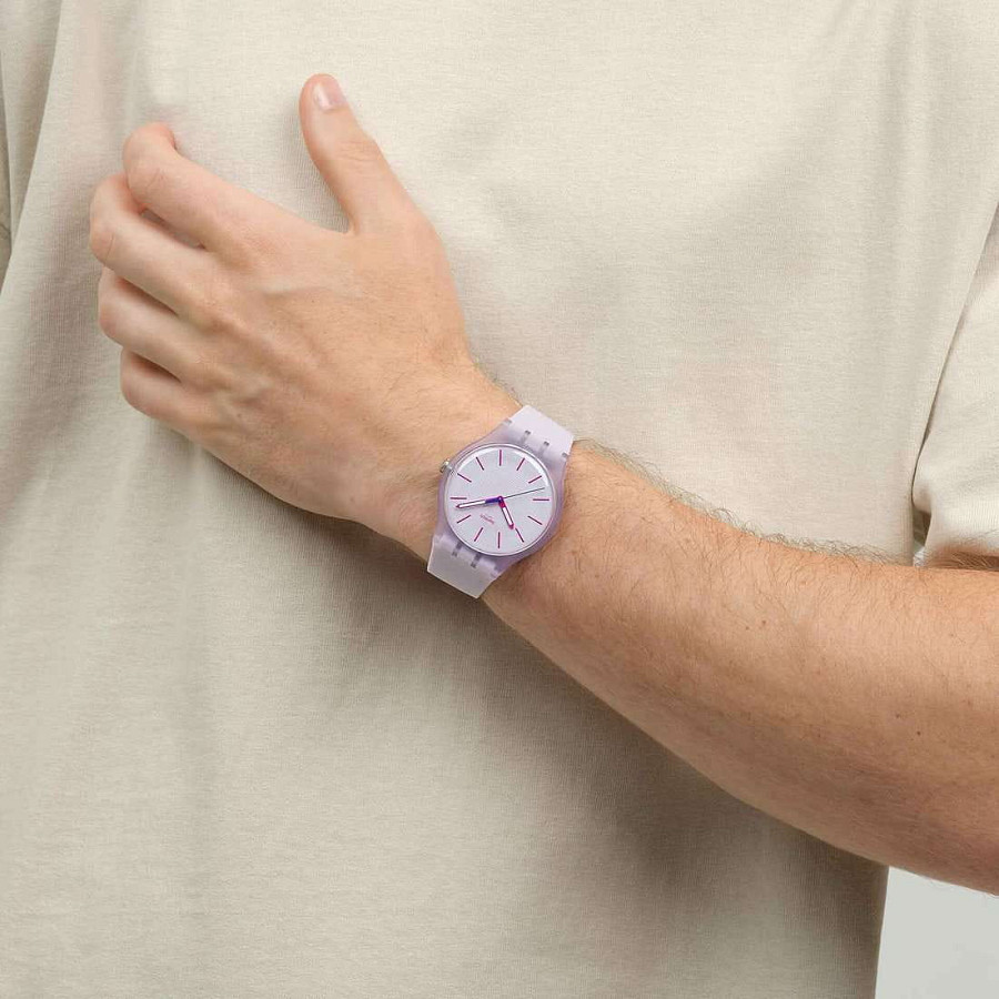 Часы Swatch Lavendaze SO29V101 — мужские, фиолетовый