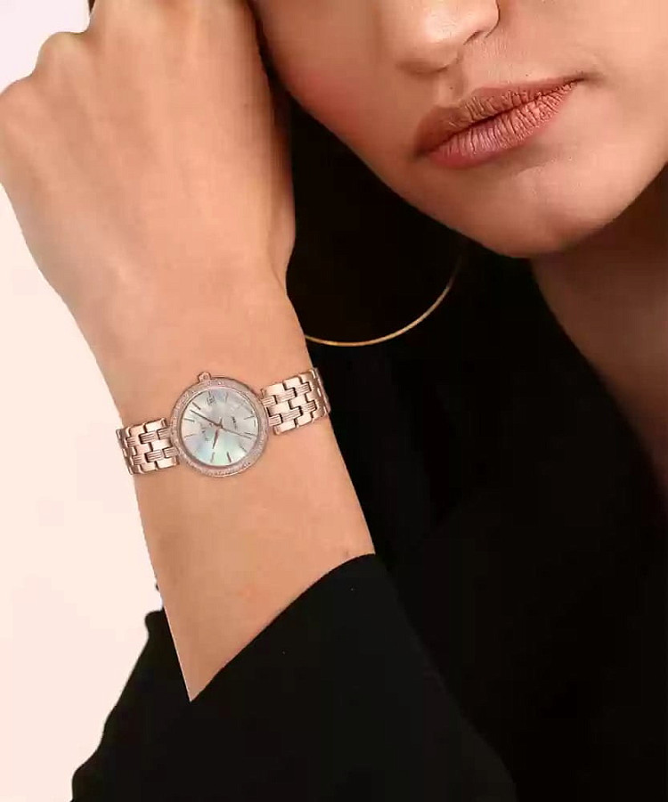 Часы Casio Sheen SHE-4060PG-4AUDF — кварцевые, металл сталь