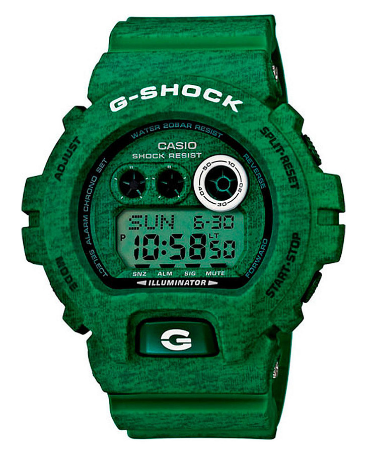 Часы Casio G-Shock GD-X6900HT-3ER — мужские, зеленый