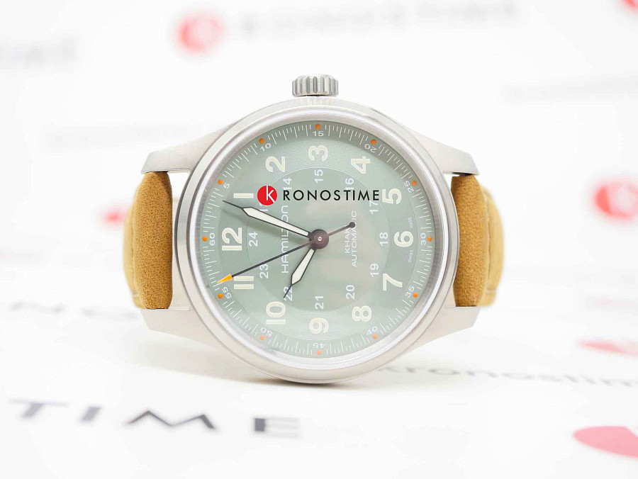 Часы Hamilton Khaki Field Titanium Auto H70545560 — механические, титан металл