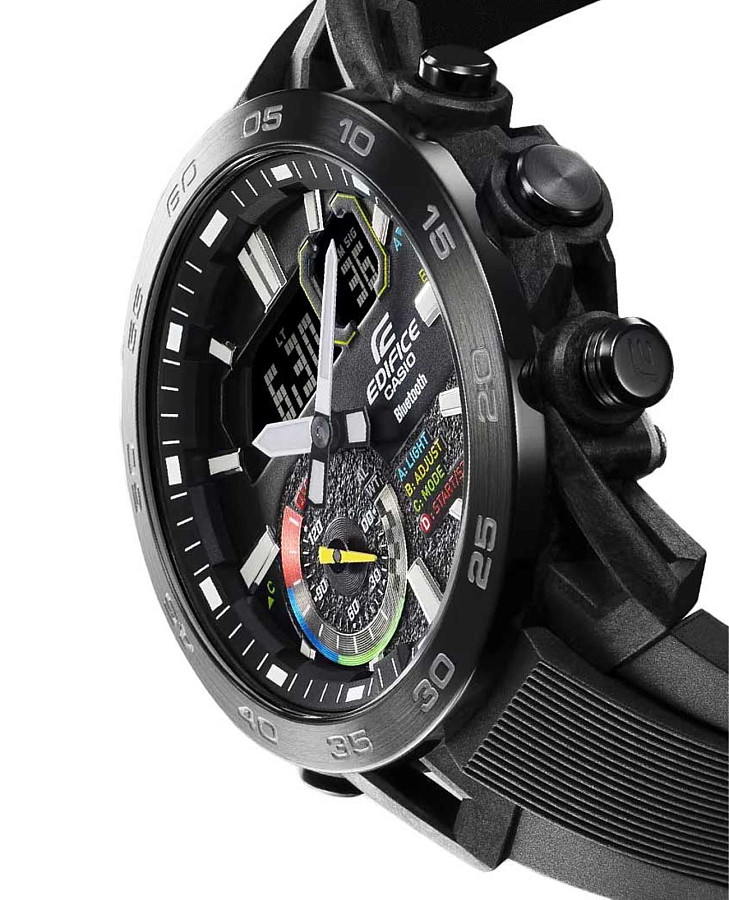 Часы Casio Edifice ECB-40MP-1ADF (ECB-40MP-1A) — кварцевые, сталь металл