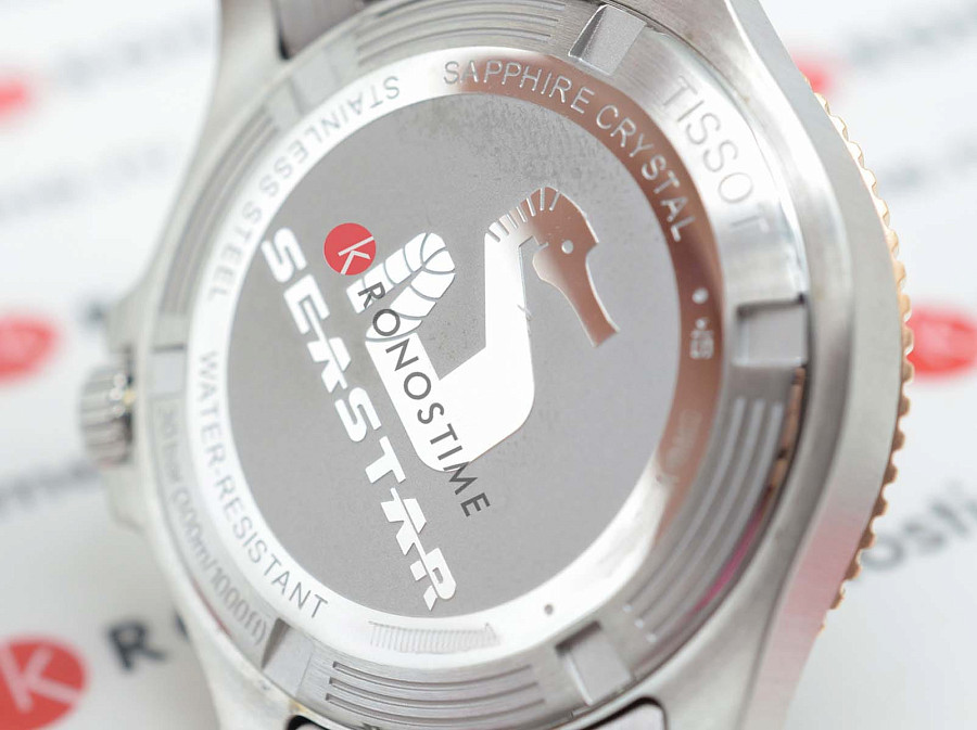 Часы Tissot Seastar 1000 36mm T120.210.22.111.00 — женские, нержавеющая сталь с pvd-покрытием