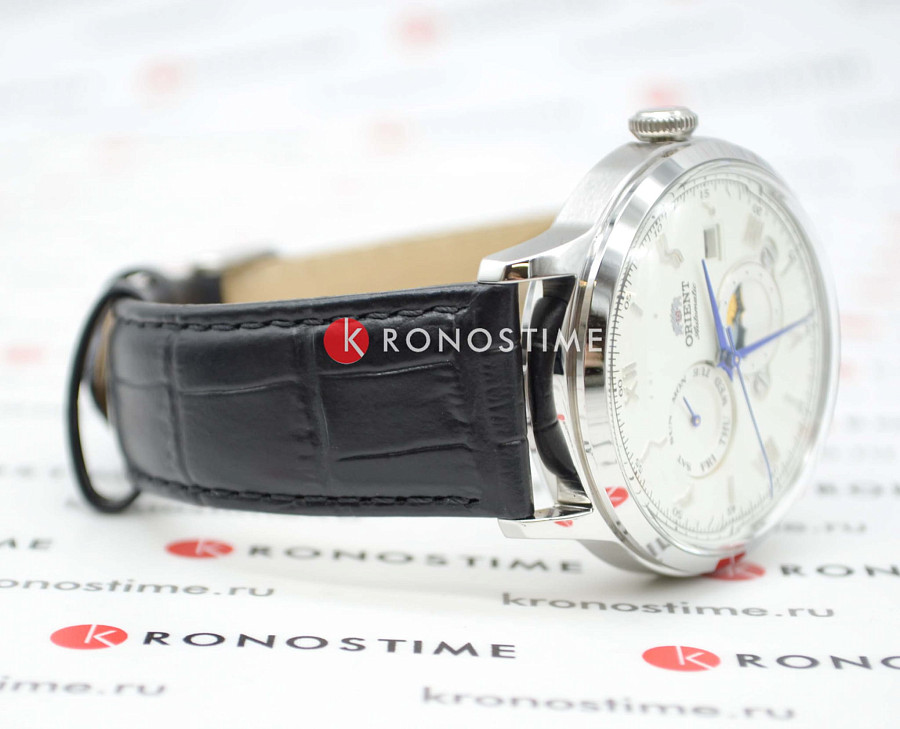 Часы Orient Sun & Moon RA-AK0802S (RN-AK0802S) — мужские, кожаный
