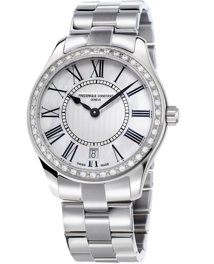 Часы Frederique Constant Classics Ladies Quartz FC-220MPW3BD6B — женские, белый