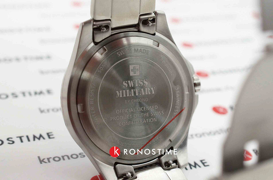 Часы Swiss Military by Chrono SM34082.02 — нержавеющая сталь, мужские