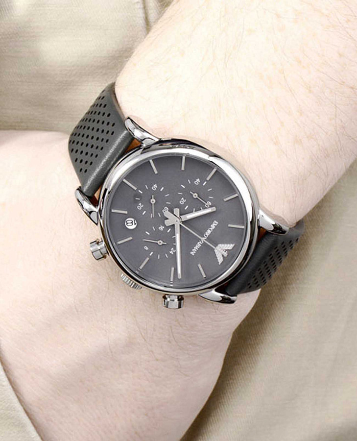 Часы Emporio Armani Classics AR1735 — кожаный, мужские