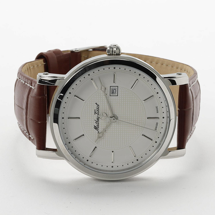 Часы Mathey-Tissot City Leather HB611251AI — кварцевые, металл сталь