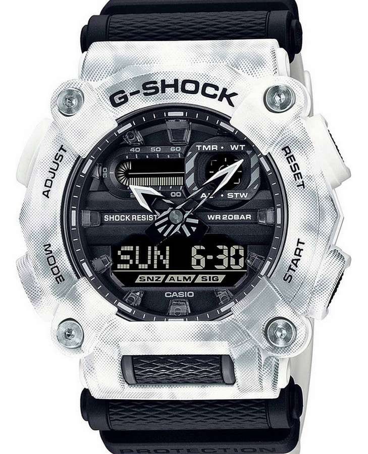 Часы Casio G-Shock GA-900GC-7A — мужские, черный