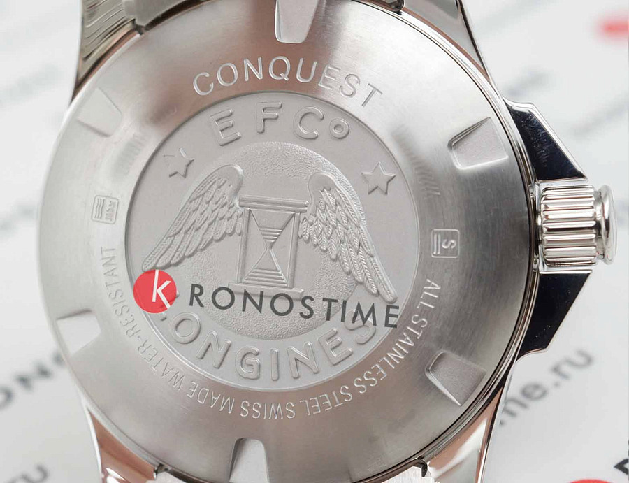 Часы Longines Conquest L3.760.4.76.6 — мужские, нержавеющая сталь