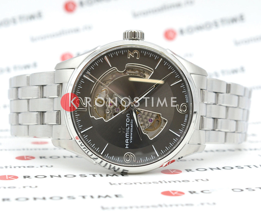 Часы Hamilton Jazzmaster Open Heart Auto H32705181 — механические, сталь