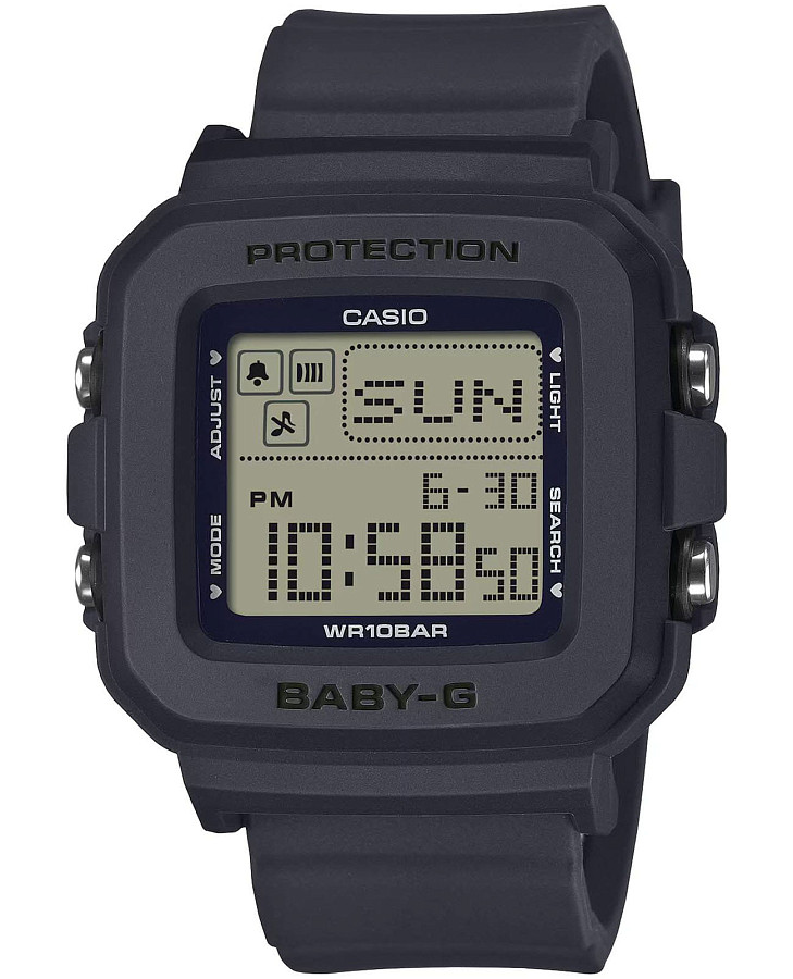 Часы Casio Baby-G BGD-10KH-2C — женские, антрацитовый