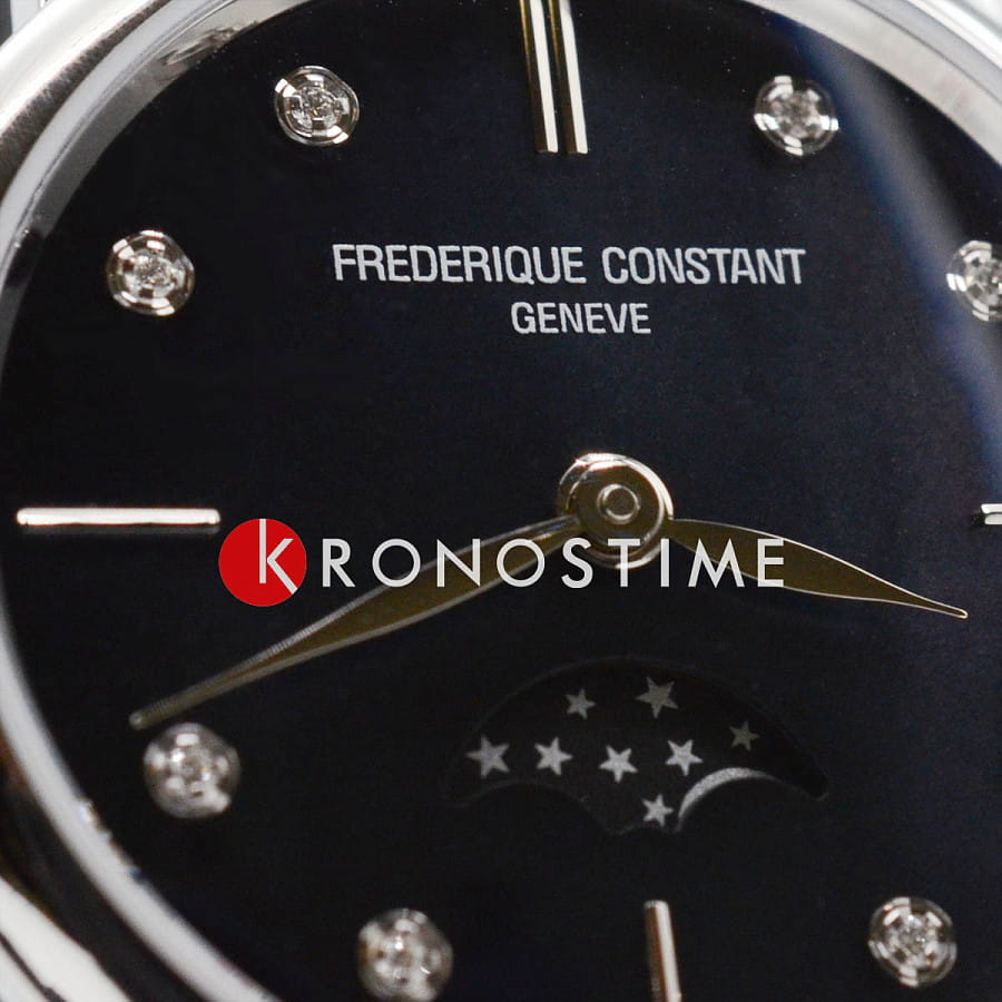 Часы Frederique Constant Slim Line Moonphase FC-206MPBD1S6B — женские, нержавеющая сталь