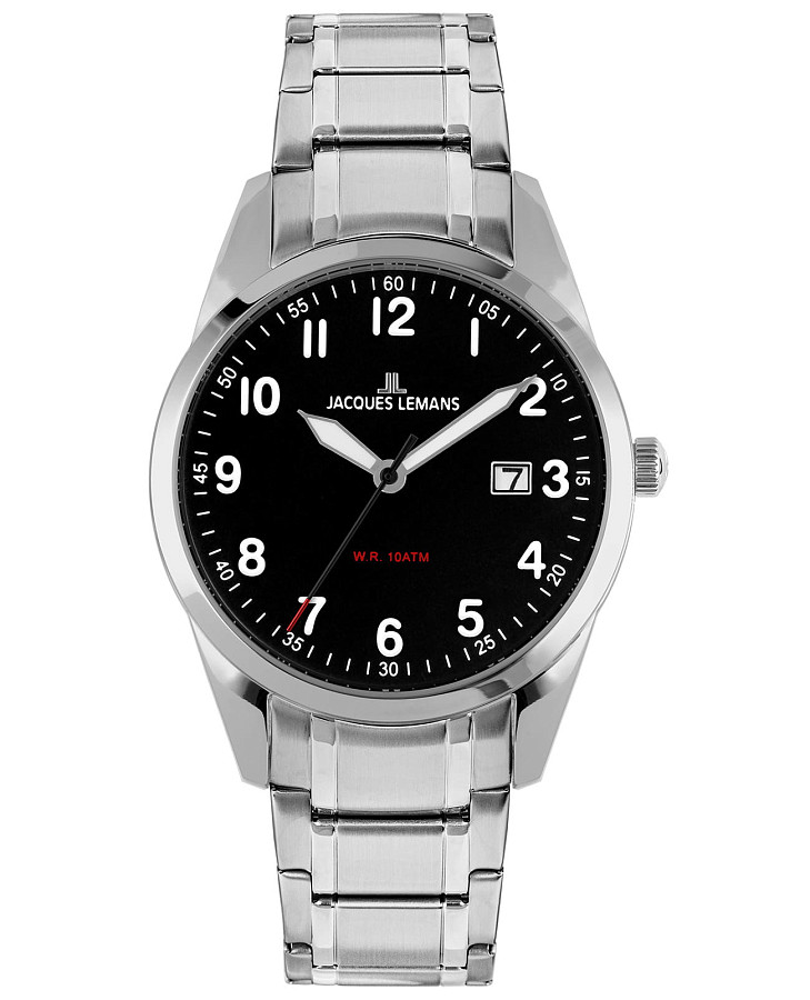 Часы Jacques Lemans Classsic 1-2002Q — мужские, черный