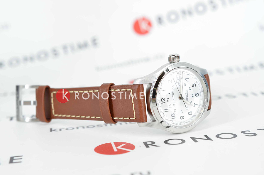 Часы Hamilton Khaki Field Auto H70455553 — кожаный, мужские
